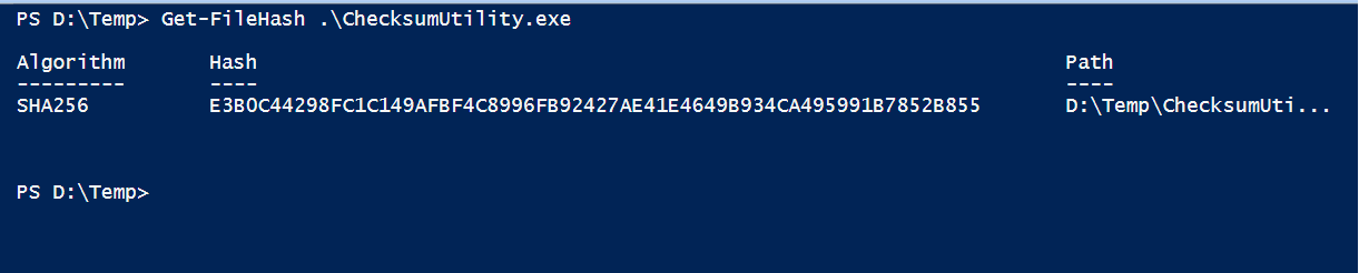 Get Filehash In Powershell Get Hash Of File Shellgeek