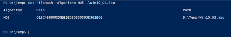 powershell checksum