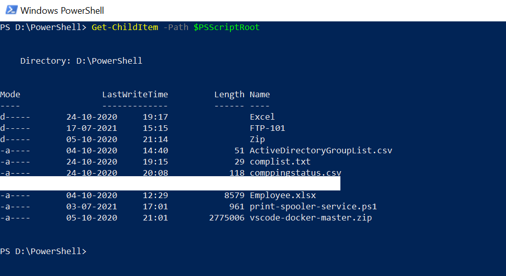 PowerShell PSScriptRoot Automatic Variable