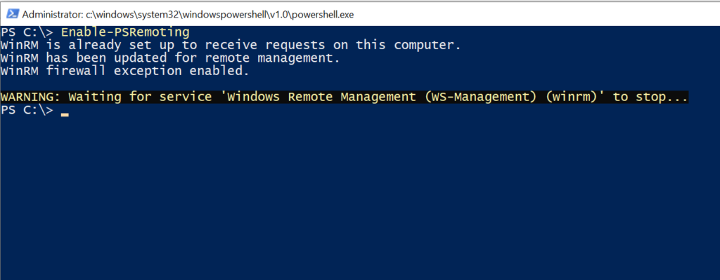 PowerShell - Enable-PSRemoting