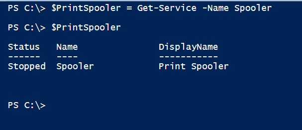 PowerShell - Printer Spooler Service Status