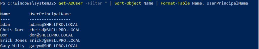 Change upn suffix for user in active directory