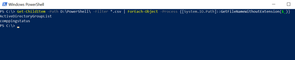 PowerShell Obtener Nombre De Archivo Sin Extensi n Power Shell