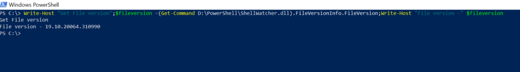 PowerShell multiline command in one line