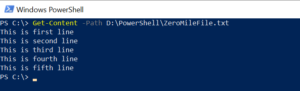 powershell get file path without filename
