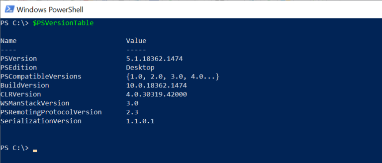 how-to-check-powershell-version-shellgeek