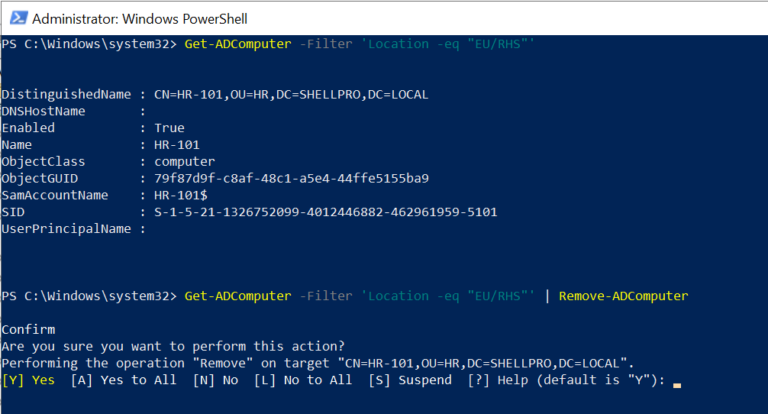 Remove-AdComputer in Active Directory - ShellGeek