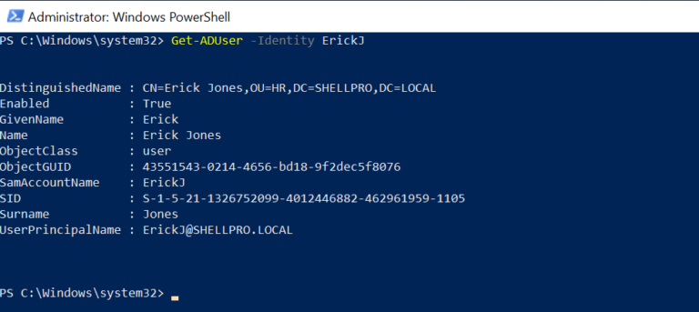 get-aduser-samaccountname-in-active-directory-shellgeek