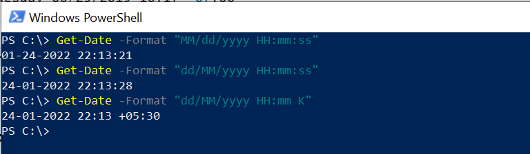 PowerShell Get Date Get Current Date Time ShellGeek