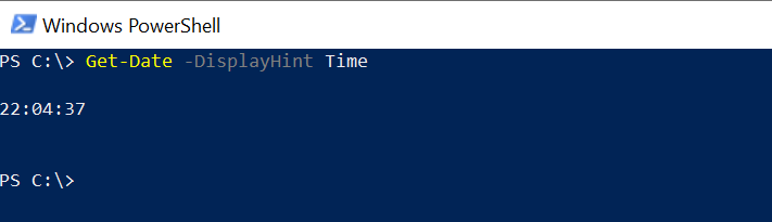 PowerShell Get Date DisplayHint time element