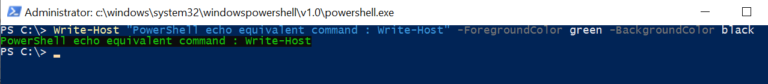 powershell-echo-equivalent-command-write-output-shellgeek