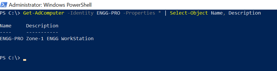 Get AD Computer Description Using PowerShell ShellGeek