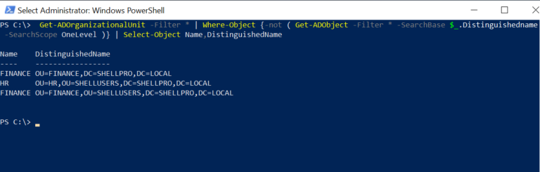 find-empty-organizational-unit-in-active-directory-shellgeek