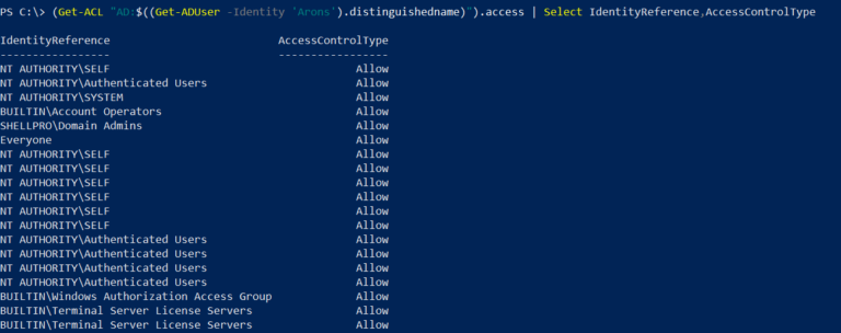 active directory permissions report