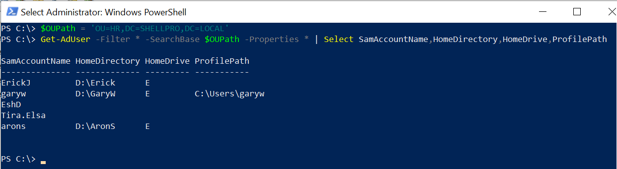get-ad-user-home-directory-and-home-drive-shellgeek