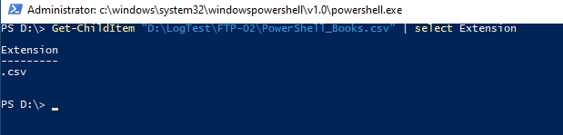 PowerShell Get File Extension