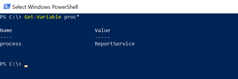 PowerShell Get Variable