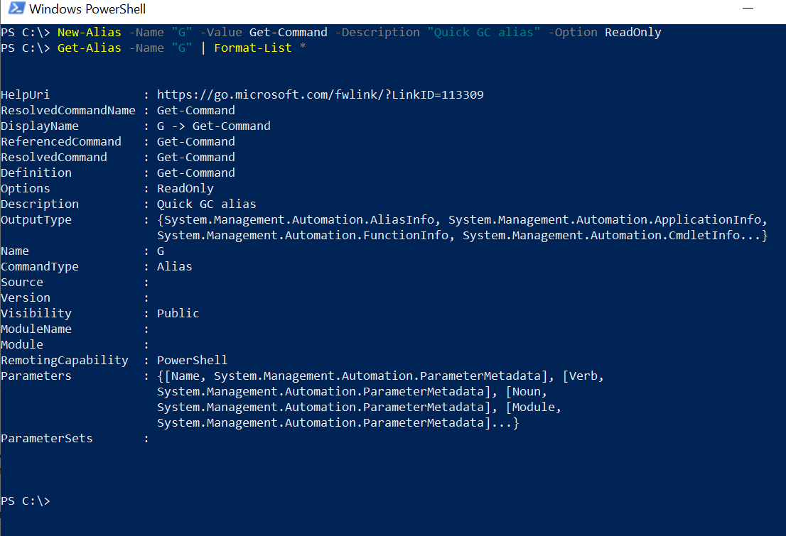 How To Use Alias In Powershell