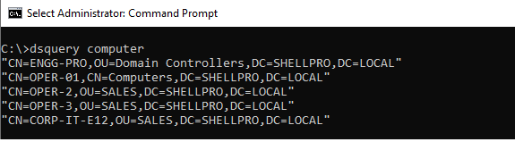Dsquery Computer - List all computers in AD