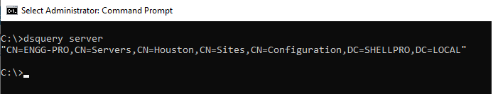 Dsquery Server - Find Domain Controller using CMD