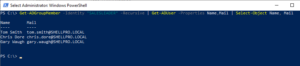 powershell get email address of ad group members