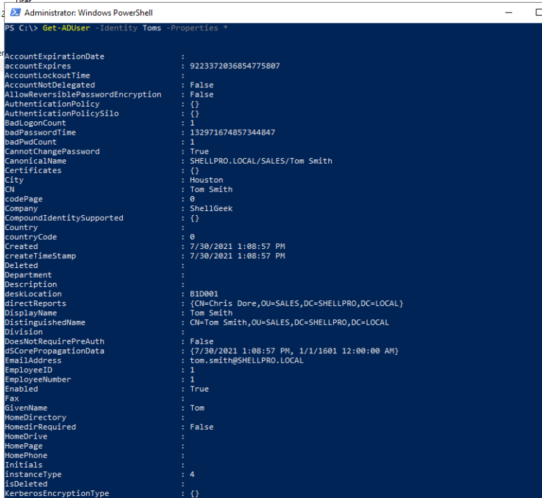 get-aduser-all-properties-in-powershell-shellgeek