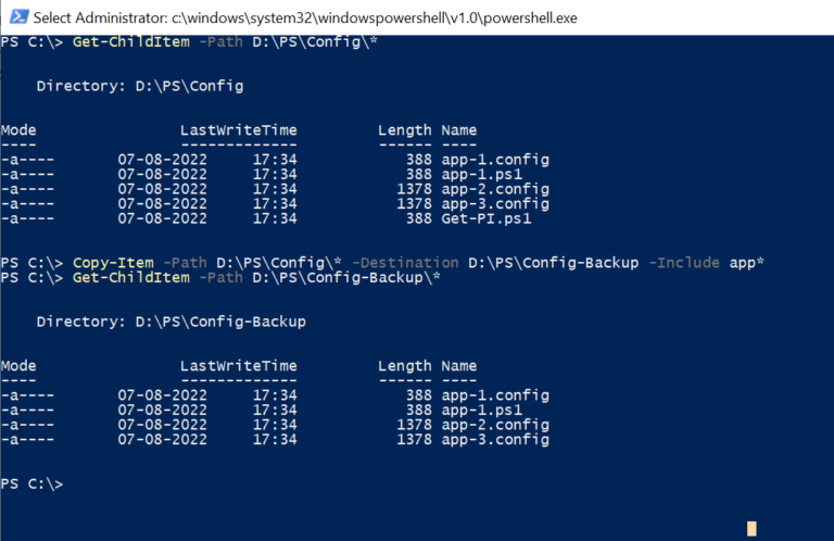 Powershell Copy Item Copy Files To Other Location Shellgeek 0562