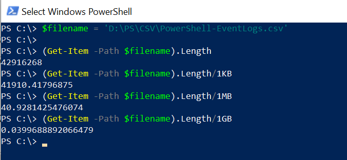 powershell check file name length