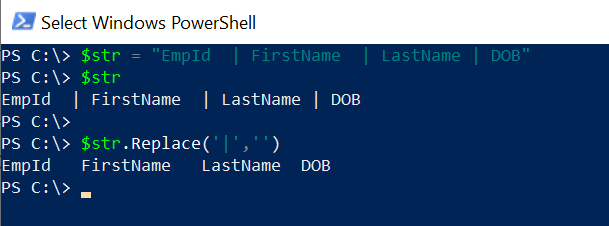 PowerShell Replace Pipe Character in String