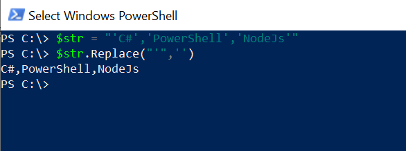 PowerShell Replace Single Quote with Blank