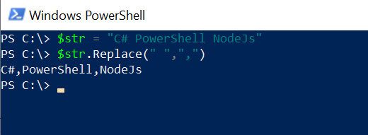 Replace Space With Comma In String Using PowerShell ShellGeek