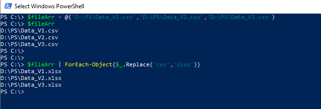 PowerShell Replace String in Array