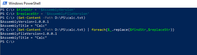 PowerShell Replace Variable in File