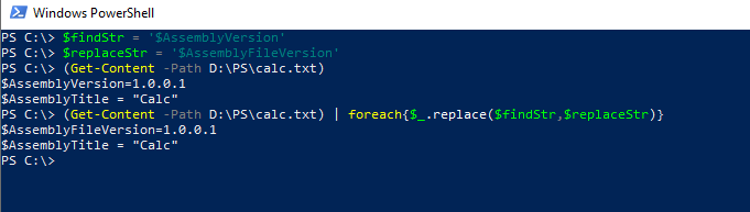 Powershell Replace Char In File