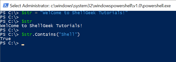 PowerShell String Contains Check
