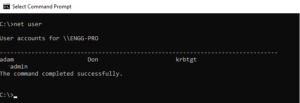 Net User Command in CMD - ShellGeek