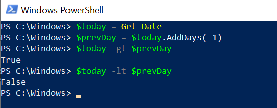 Shell Compare Dates