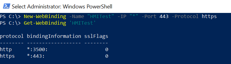 PowerShell Create an SSL Certificate Binding to IIS