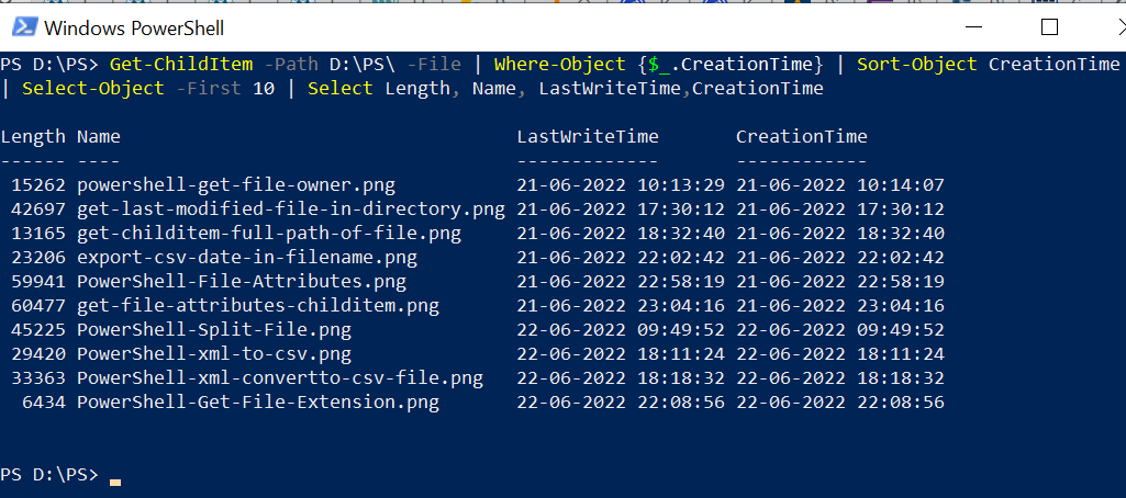 powershell-list-files-sort-by-date-shellgeek