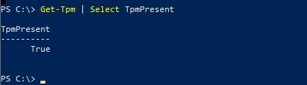 PowerShell Check if TPM is Enabled