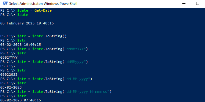 PowerShell Convert Datetime To String ShellGeek