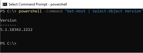 PowerShell Version Check