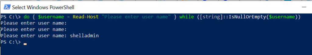 PowerShell is null or empty check for variable