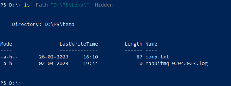 powershell-show-hidden-files-shellgeek