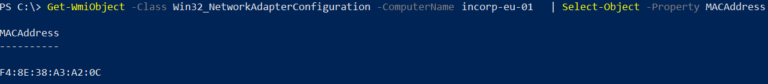 Powershell Script To Get Mac Address Of Remote Computer