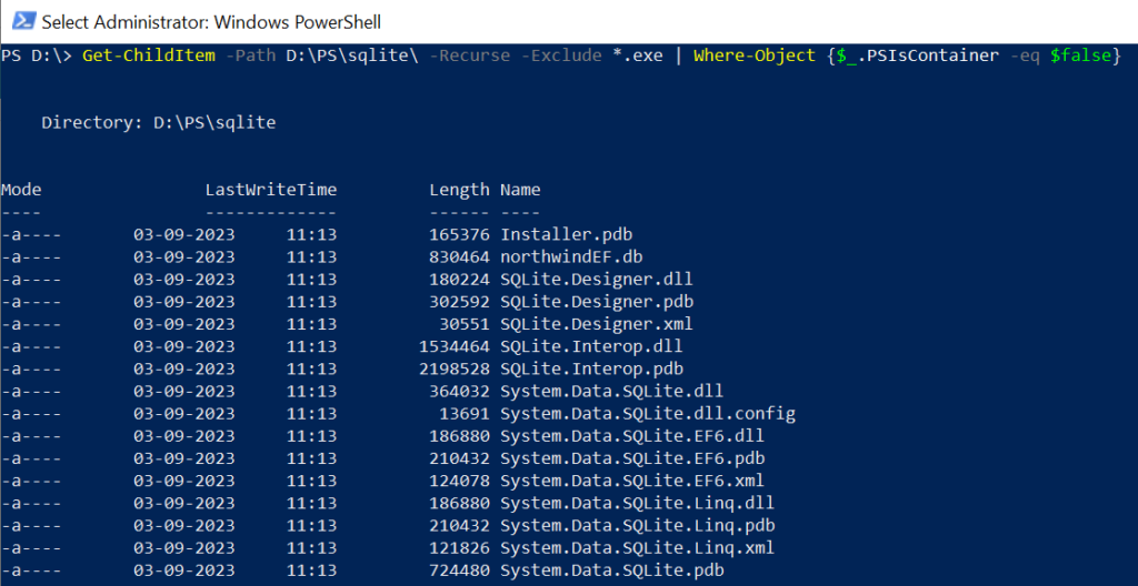 PowerShell List Files in Directory ShellGeek