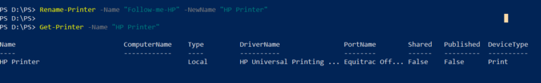 Rename Printer in Windows Using PowerShell - ShellGeek