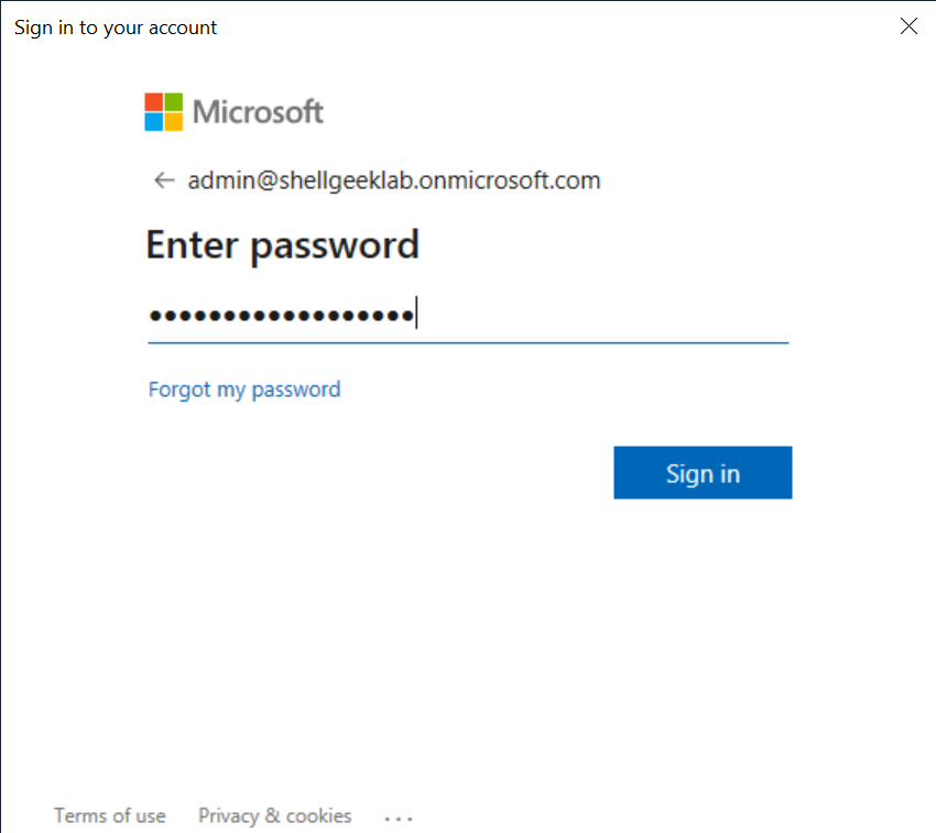 Connect to Microsoft Graph with username and password